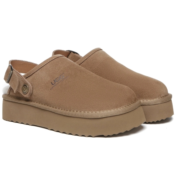 NWT UGG Sady Buckle Strap Platform Slipper - Picture 2 of 5